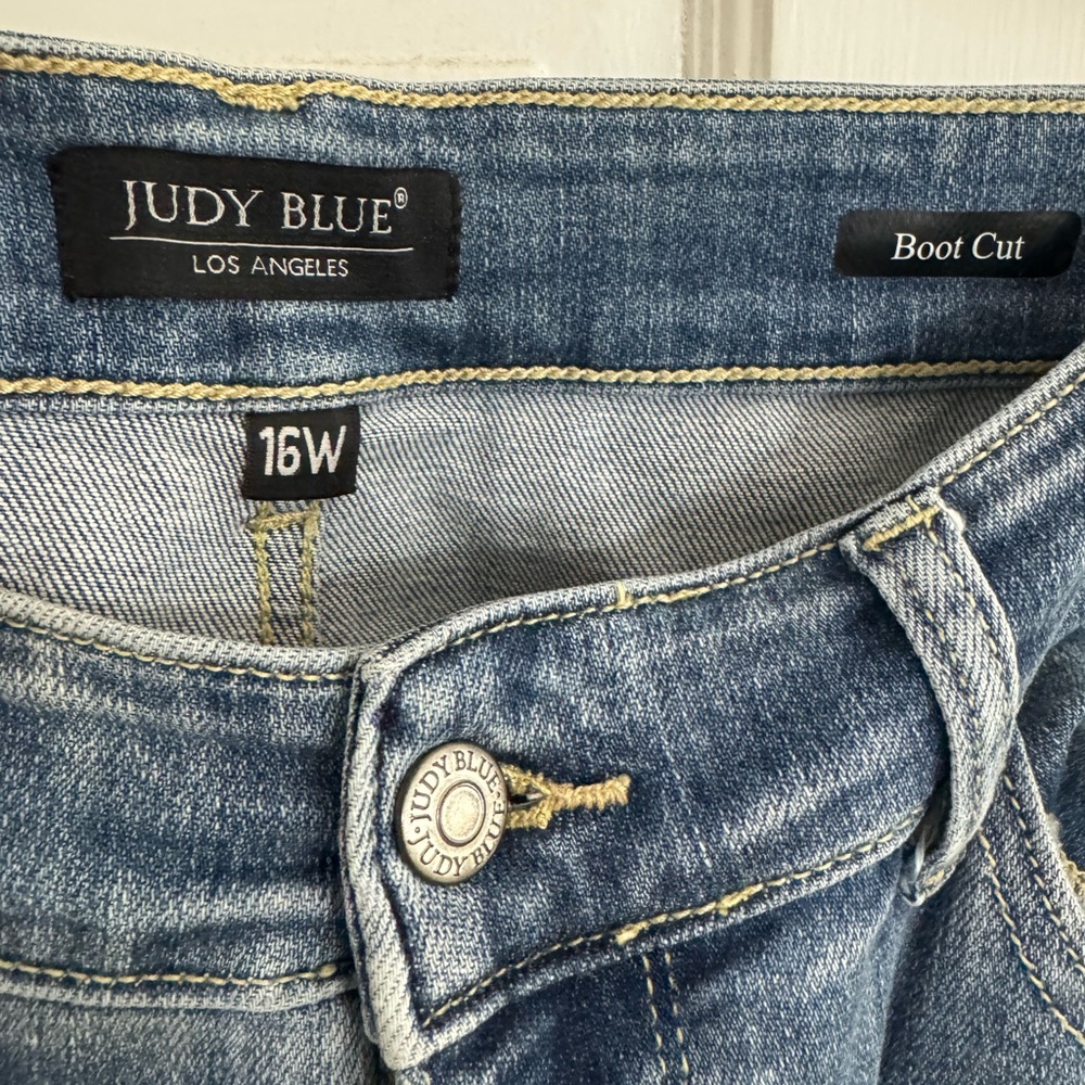 Judy Blue Women's Boot Cut Jeans - 16W Blue